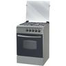 Cucina con forno a gas e piano in inox Samet Ares