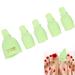 5pcs Gel Polish Remover Clips Home Salon Toenail Reusable Uv Gel Soak off Cap Wrap Nail Art Tool Help Remove Gel Polish Uv Gel(green)