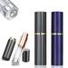 Travel Atomizer Mini Refillable Empty Spray Perfume Bottle 5ml Black & Blue Portable TSA Scent Pump Case Take It By Air w/o Leaking for Men and Women