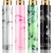 4 Pcs 10 ml Perfume Atomizer Refillable Cologne Containers Mini Travel Perfume Bottle Refillable Atomizer Sprayer Perfume Pocket Dispenser Spray Empty Bottle for Women Men Multi Marble Style