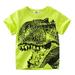 ZIZOCWA Kids T-Shirts Boys Multipack Toddler Boy Toddler Kids Baby Boys Girls Dinosaur Short Sleeve Crewneck T Shirts Tops Tee Clothes for Children Gr Green100