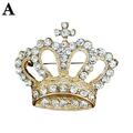 Rhinestone Crown Brooches Women Classic Party Office Fashion Jewelry Pins E2Q1