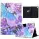 Dteck for Samsung Galaxy Tab A8 10.5 inch 2022 (SM-X200/X205/X207) Galaxy Tab A8 10.5 Tablet Cover Smart Auto Sleep/Wake Multi-Angle Stand Stand Folio Flip Leather Book Cover Floral & Butterfly