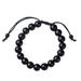 Lymphatic Drainage FAST Obsidian Bracelet Health Beads Black Bracelet*1 Y8F4