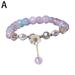 Daisy Flower Charm Beaded Bracelet Adjustable Fashion Women Bracelets Anklet Boho Beach Braided Bracelets for Women Girls U9O4