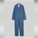 Madewell Pants & Jumpsuits | Garment-Dyed Denim Crop Coverall Jumpsuit | Color: Red | Size: S