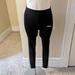 Adidas Pants & Jumpsuits | Adidas Black Workout Leggings With Three Stripes Size Small | Color: Black/White | Size: S