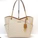 Michael Kors Bags | Michael Kors Large X Chain Shoulder Tote Vanilla Signature | Color: Brown/White | Size: Large