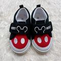 Disney Shoes | Disney Mickey Mouse Slip On Sneakers - Size 4 | Color: Black/Red | Size: 4bb