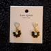 Kate Spade Jewelry | Kate Spade House Cat Earrings | Color: Black/Gold | Size: Os