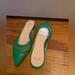 J. Crew Shoes | Brand New J. Crew Leather Cage Gwen Mule | Color: Green | Size: 8