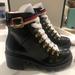 Gucci Shoes | Gucci Trip Lug Sole Combat Boot | Color: Black | Size: 7