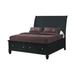 Canora Grey Rifet Storage Bed Wood in Black | 57.25 H x 75.75 W x 96.75 D in | Wayfair 54407D9D60C84087A84BB0D25FEE519A