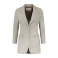 Women's Brown Silk Linen Blazer Extra Small Vulto