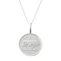 Men's Irish Shilling Coin & Chain In Sterling Silver Katie Mullally