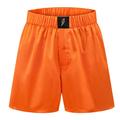 Yellow / Orange Satin Boxer Shorts Wild Sunrise Orange Medium Ekcentrik