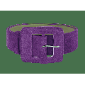 Women's Pink / Purple Suede Square Buckle Belt - Purple Large Beltbe