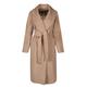 Women's Grey 'Hepburn' 100% Italian Virgin Wool & Cashmere Coat In Grigio L/Xl Santinni