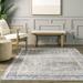 Gray 96 x 30 x 0.04 in Area Rug - Langley Street® Ivette Persian Stain Resistant Machine Washable Area Rug | 96 H x 30 W x 0.04 D in | Wayfair