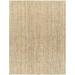 Black 45 x 27 x 0.05 in Area Rug - Rosecliff Heights Berthalee Striped Flatweave Natural Fibers Area Rug in Tan/White | Wayfair