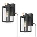 17 Stories Morfou Aluminum Wall Light Aluminum/Glass/Metal in Black/Gray | 12.2 H x 5 W x 7.6 D in | Wayfair 7ADF361ECB36468D894E2FF935F66E8D