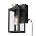 17 Stories Aluminum Wall Light Aluminum/Glass/Metal in Black/Gray | 12.2 H x 5 W x 7.6 D in | Wayfair 5636B64180E0437385241FB169A7E798