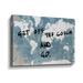 Trinx Get Off The Couch World Gallery Wrapped Canvas Metal in Black/Blue/White | 32 H x 48 W x 2 D in | Wayfair 8C4AFE7F1DAC44EDA32CC5DB674D9746