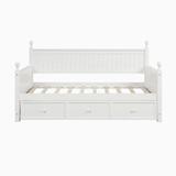 Wildon Home® Mateas Twin Daybed Wood in White | 43 H x 41.8 W x 80.5 D in | Wayfair 8A7699CD655F44CC83C494D68EB520C1