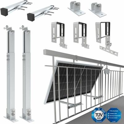Balkonkraftwerkhalterung Geländer Befestigung 1 Solarmodul Photovoltaik - Nuasol