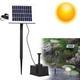 Froadp - 2W Solar Teichpumpe Brunnenpumpe Solarpumpe Gartenbrunnen Wasserspiel Fontäne Pumpe