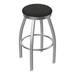 Holland Bar Stool 25 in. Misha Swivel Outdoor Counter Stool with Breeze Graphite Seat Stainless Steel