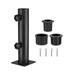 Umbrella Stand Tube Satinless Steel Parasol Fits 6cm Post Replacement Pole Holder Adjustable Deck Patio for Pontoons Docks Courtyard Balcony Beach Four Holes Fixed