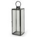 Afuera Living 24 Modern Outdoor Stainless Steel Lantern in Black