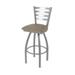 Holland Bar Stool 30 in. Jackie Swivel Outdoor Bar Stool with Breeze Farro Seat Stainless Steel