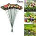 50PCS Butterfly Stakes Outdoor Yard Planter Flower Pot Bed Garden Decor Yard Art