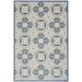 Nourison Aloha 9 x 12 Blue/Grey Tropical Indoor/Outdoor Rug