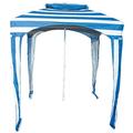 RIO Beach Umbrella Cabana Sun Shelter Blue Beach Canopy