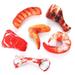 MGStore Simulation Bones Beef Food Shape Plush Dog Toys Biting Resistance Pet Supplies Color#707