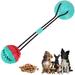 Dog Chew Toy with Suction Cup for Aggressive Chewers Puppy Training Treats Food Dispensing Toothbrush Pet Teeth Cleaning Rope Toys for Small Medium Dogs