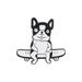SEMIMAY Funny Pet Dog Brooch Skateboard Shar Pei Metal Badge Custom Cartoon Enamel Lapel Pins Brooches Pin Badges For Clothing Bags Backpacks Jackets Hat DIY