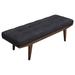 Coaster Furniture Wilson Taupe and Natural Upholstered Tufted Bench