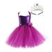 NKOOGH Little Girls Dress Little Girl Party Dress Toddler Girls Dress Summer Fashion Dress Princess Dress Casual Dress Tutu Mesh Dress Outwear With Hair Clasp 2Pcs Sets