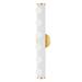 Mitzi H631306 Penny 6 Light 23 Wide Bath Bar - Aged Brass / Textured White