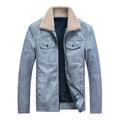 fvwitlyh Jackets for Men Jacket Big Tall Men s Leather Jacket Coat Casual Motorcycle Jacket Fashion Zipper Coat With Leather Jacket Men Lined Coats for Men