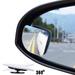 GLFSIL 2pcs Frameless Fan-Shaped Car Adjustable Side Rearview Blind Spot Mirrors