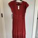 Anthropologie Dresses | Anthropologie Current Air Small Red/Rose Dress | Color: Red | Size: Small