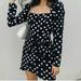 Zara Dresses | Heart Print Wrap Dress | Color: Black/White | Size: M