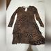 Michael Kors Dresses | Leopard Print Dress | Color: Black/Brown | Size: L