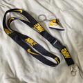 Nike Accessories | New Nike Lanyard & Nike Sneaker Keychain | Color: Black/Yellow | Size: Os