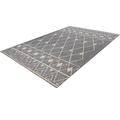 Teppich KAYOOM "Rhombus 325" Teppiche Gr. B/L: 120 cm x 170 cm, 10 mm, 1 St., grau (grau, beige) Esszimmerteppiche